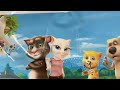 CAJA MISTERIOSA DE TALKING TOM Y AMIGOS vs animales en la vida real Videos de gatos Luna y Estrella