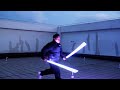 How many lightsabers could you hold at one time? LOL #damiensaber