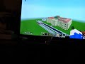 Hiroshima Japan A bomb dome before in Minecraft with Star studios fanfare.