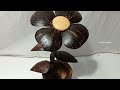 Coconut flower vase | How to make coconut shell flower | Easy making ideas | master ideas ||