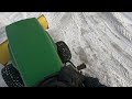 Snow Plowing Fun on a John Deere 400!