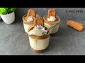 No-Bake Lotus Biscoff Cheesecake Recipe | Cookie Butter Cheesecake Recipe | Cheesecake shots