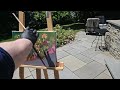 Plein Air Painting on a Windy day, a bit of Chaos