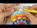 How to crochet a mandala heart - Step by step tutorial