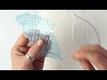 Easy Bubble Wrap 3D TEXTURE + Pouring Art - Peace Lily | AB Creative Tutorial
