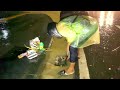 The Drain Seeker Unclogging Drains to Rescue Flooding Streets Amidst Heavy Rains! 🌧️🔍💧🚨🚀⚡
