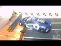 Slot Car crash test Ferrari vs our  DIY FIA approved Concrete Barrier