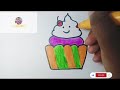 How To Draw Cute Cup Ice Cream//Cup ice cream//andcolouring//easycupice//cuteicecream