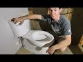 Toilet Install on a Concrete Slab (start-to-finish)
