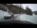 Driving from Mittelhäusern to Münsingen in snowy conditions in 4K
