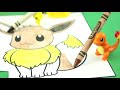 Where is Eevee? Pokemon Coloring Page Story
