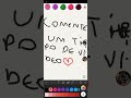 comente tipo de vídeo no desenho❤️