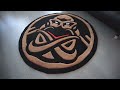 Tufting 1.5m ENCE esports rug  | Rugmaking process start to finish | Crafting, having, carving