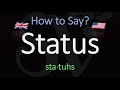 How to Pronounce Status? American + British English Pronunciation!
