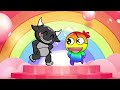 Finger Family Song | Kids songs with 2D Animation | Rainbow Friends - HahaSong