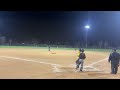 14U pony league, Enzo hits single to right field ￼￼