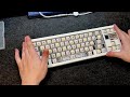 Matrix NAVI 70 | Keyboard assembly | Typing Sound with W1 Diamond Switch