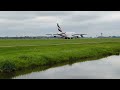 Airbus A380 landing at Schiphol Amsterdam