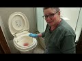 Replacing an RV Toilet Bowl Seal. Thetford Aqua Magic V.
