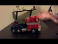 How to transform lego Optimus Prime into a truck.