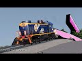 Train Accidents Derailments ✅ Super Downhill Total Disaster ✅ BeamNG DRIVE