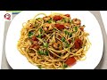 Easy Spicy Garlic Shrimp Pasta Recipe in 10 Minute, ingredients below in the description.