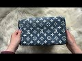 Louis Vuitton Monogram Jacquard Denim Bleu Speedy Bandouliere 25