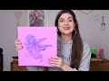 Abstract Painting with JELLY GOUACHE // Let's Create REVERSE COLORING BOOK Pages!