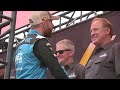NASCAR Drivers get to greet some of NASCAR's 75 Greatest during driver intros at Darlington