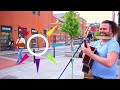 Family (Explicit) street performance by Kieran Le Cam near Luke Kelly Statue, Dublin Ireland