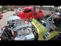 T-Crazy's 545ci blown alcohol T bucket at Hough H.S. car show