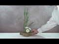 Ikebana: Ptarmigan Emerging From Its Nest (Jiyūka)
