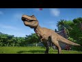 Spinosaurus(Modified) VS T-Rex, I-Raptor, I-Rex, Carnotaurus and Allosaurus - JWE