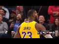 LeBron James' epic back-to-back dunks - first points as a Laker! (4 dunks in a row)