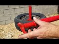 My Install and Use of a Budget Manual Tire Changer for Small Garage or Home