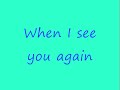 See You Again (No Rap Version) - Charlie Puth Lyrics