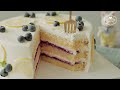 눈이 동그래지는 환상의 맛⭐️ 블루베리 레몬 케이크 만들기 : Blueberry Lemon Cake Recipe | Cooking tree