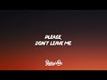 P!nk - Please Don't Leave Me (Lyrics)
