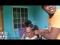 braiding one of Tarzan big woman hair today guys take a small look..