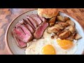 Breakfast Steak and Eggs on the Blackstone Griddle