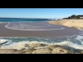 Where the mouth of the Carmel River Lagoon meets the Pacific Ocean