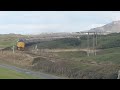 (9/9/22) 97304 and 97302 on 1Z67 the 1017 SHR-PWL Cambrian Coast Express passing Aberdovey Golf Club