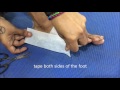 How to Tape your Foot to prevent Blisters