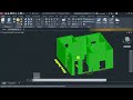 Simple House Plan in 3D Modeling on AutoCAD