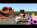 Destroy All Titan Godzilla Smiling Critters Family in FREEWAY - Poppy Playtime in Garry's Mod