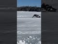 My first snowmobile race (I’m on the black sled)