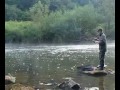 Feeder fishing on the river wye and landing a 10lb barbel.