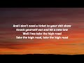 Koe Wetzel - High Road (Lyrics) Ft. Jessie Murph