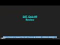 JW2542 SAT #9 Graphing Linear & Quadratic Functions (11/07/2023)