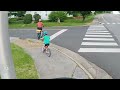 A Four Year Old Bikes Blacksburg Streets